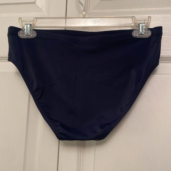 Croft & Barrow Navy Blue Swim Bottoms Size 8 High Waisted - Picture 2 of 9
